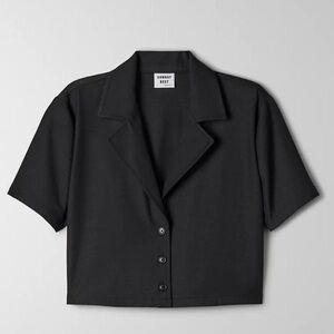 Aritzia Sunday Best Tuesday Shirt Black Size XS